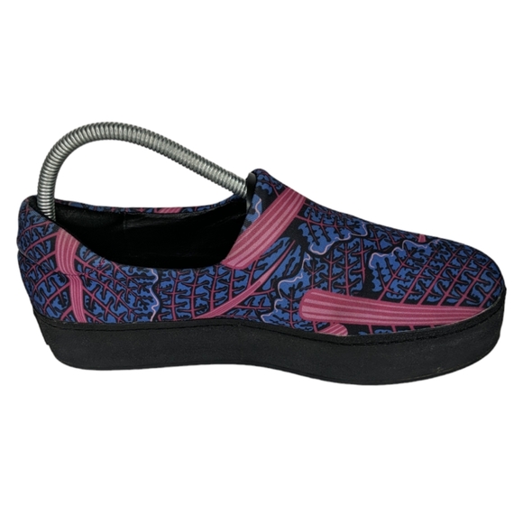 Opening Ceremony Blue/Pink/Purple Printed Platform Slip On Size 39 - Picture 2 of 10